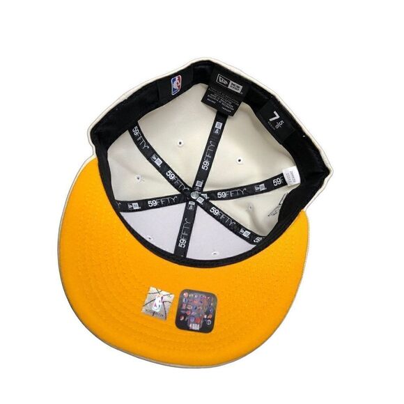 NEW ERA LOS ANGELES LAKERS 75th ANNIVERSARY 59FIFTY FITTED CAP HAT SIZE 7 5/8 - Picture 5 of 5